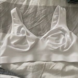 White Sports Bra